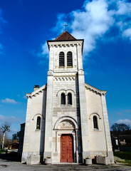 Fototapeta na wymiar Église de Versailleux, Ain, France
