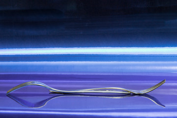 two forks in the blue