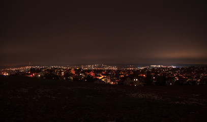 Pfaffenhofen Bavaria City Light scene during night