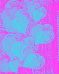 abstract hearts background