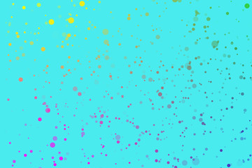 confetti flicker color gradient turquoise background
