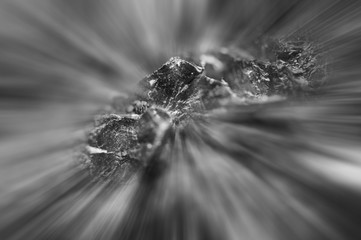 Black and white photography. Beautiful black and white background of crystals and abstract rays....