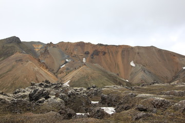 Wanderung durch Landmannalaugar Island