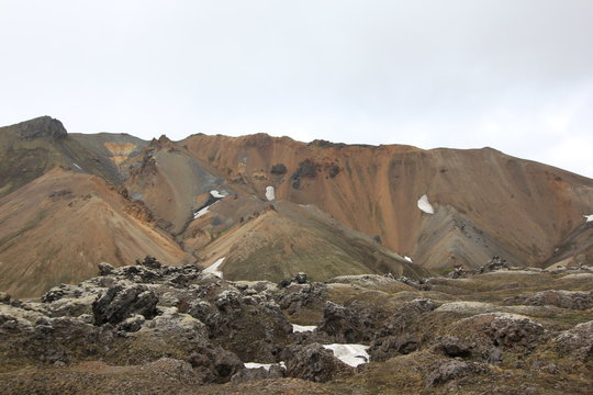 Wanderung durch Landmannalaugar Island