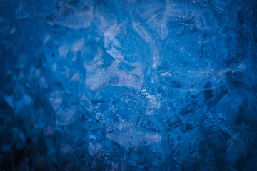 氷の洞窟の氷壁（アイスランド・ヴァトナヨークトル氷河）