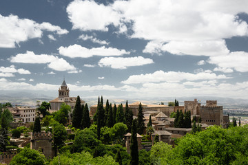 Fototapeta na wymiar Granada City View Alhambra