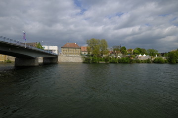 Stadtansicht Schweinfurt am Main, Unterfranken, Bayern, Deutschland
