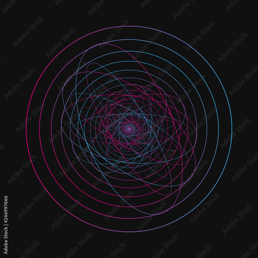 Poster random chaotic lines that creat real shapes. chaos pattern, abstract texture. order vs chaos concept