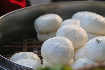 Buns for sale at street food