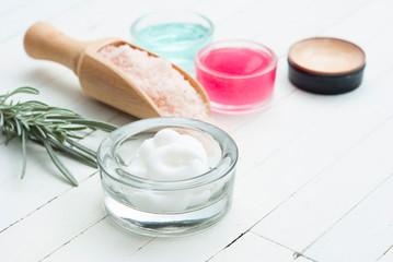 Cosmetic creams and salts