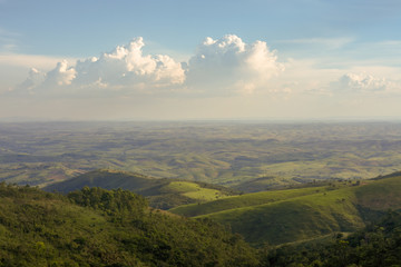 Sunset in the mountains