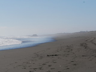 beach in winter at Pichilemu, Chile