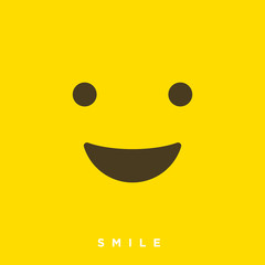 High quality vector cartoon smile emoticons with Flat Design Style, social media reactions - Vector EPS10