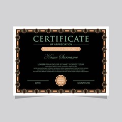 Vintage simple certificate template