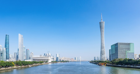 Fototapeta premium Guangzhou city scenery panorama