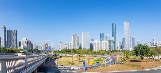Guangzhou city panorama skyline