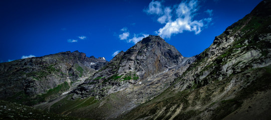 A mountain peak in Himalayas 