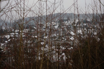 Obraz premium Winter Snow Landscape Europe January