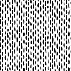 Seamless pattern with short grunge brush strokes. Vector geometric texture.