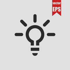 Bulb icon.Vector illustration.