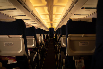 Cabin of an airlines