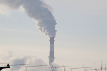 smoke from chimney