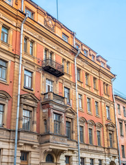 Fototapeta na wymiar Old building in Saint Petersburg, Russia