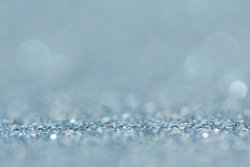 Abstract glitter blue background.