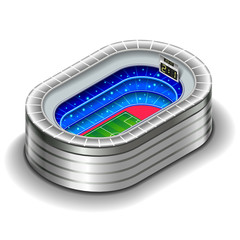 Isometric stadium isolated on white vector illustration