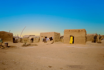 hut made of loam in Omdourman
