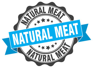 natural meat stamp. sign. seal