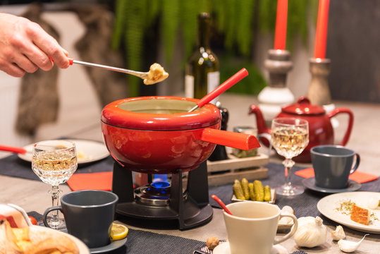 Swiss cheese fondue