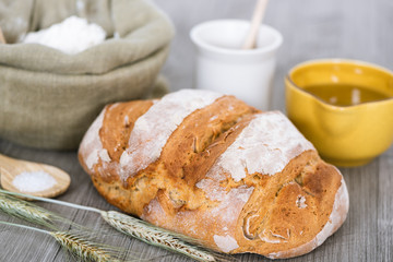 Homemade sourdough bread