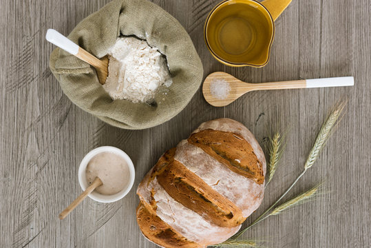 Homemade sourdough bread