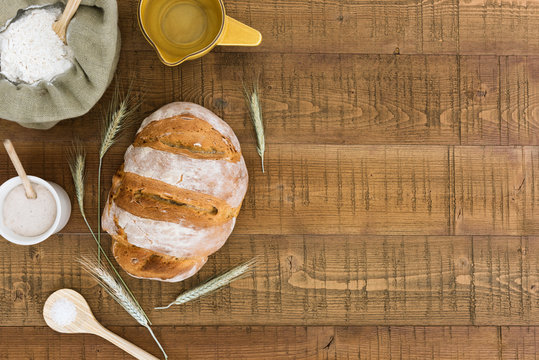 Homemade sourdough bread