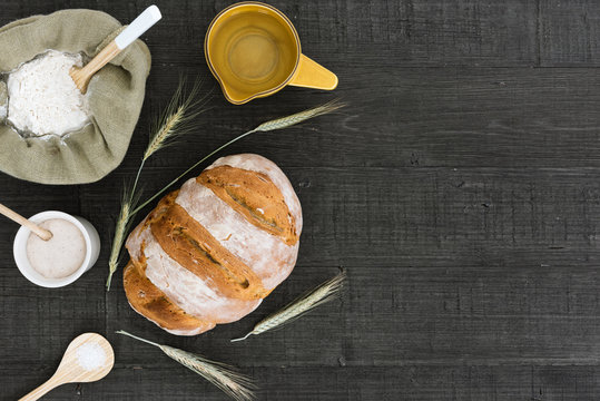Homemade sourdough bread