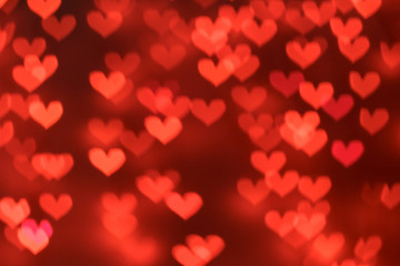 red heart background with hearts