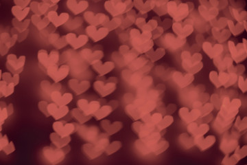 pink hearts bokeh background
