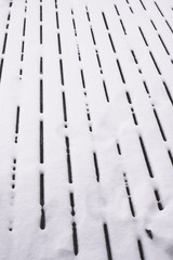 Melting Snow on Boards