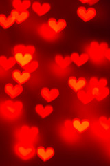 red heart background with hearts