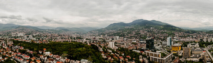 Sarajevo Panorama - obrazy, fototapety, plakaty