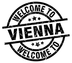 welcome to Vienna black stamp