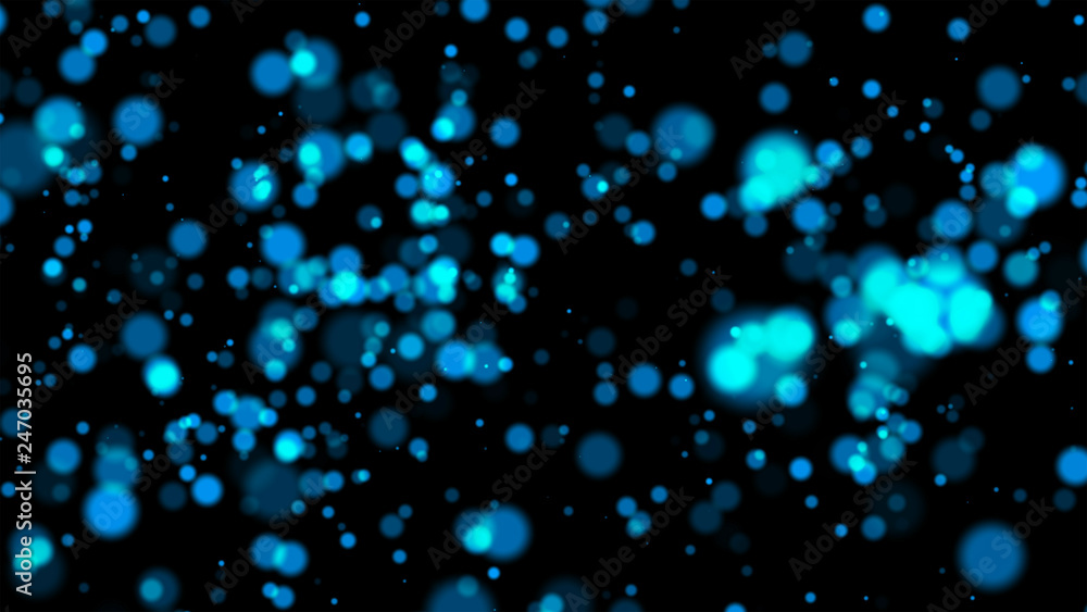 Poster power energy sparkle particle effect. digital computer data dots in futuristic technology concept on
