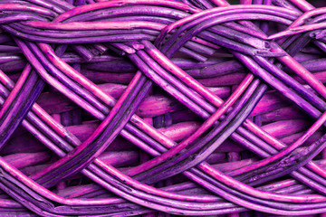 bright purple natural woven pattern close up