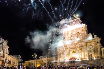 Saint Sebastiano, patronal feast of Palazzolo Acreide, Syracuse Sicily