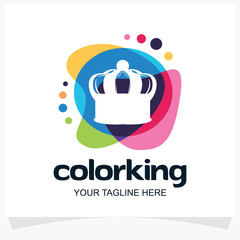 Color King Logo Design Template Inspiration