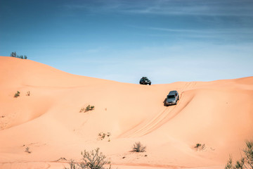 Adventure trip in the Sahara desert, excursion with 4x4 vehicle © Fernando