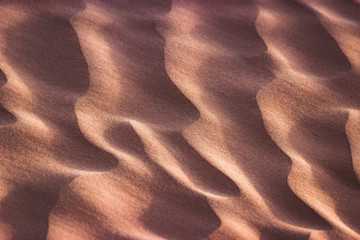 Details in the Sahara Desert, sandy dunes