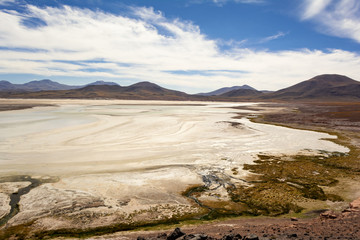Fototapeta na wymiar Laguna en desierto de Chile