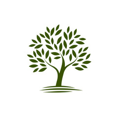 Logo tree. ecology, Nature icon or symbol. Vector illustration